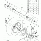 GRIZZLY EPS 4WD SPEC (YFM70GPLKL) Заднее колесо 2