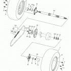 YFZ50 (YFZ05YYXJL) Rear axle wheel