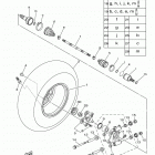 KODIAK 700 EPS  (YFM70KPXJG) Заднее колесо 2