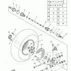 GRIZZLY EPS HUNTER  (YFM70GPHJH) Заднее колесо 2