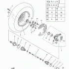 GRIZZLY EPS (YFM70GPXJD) Переднее колесо 2