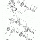 RAPTOR 700  (YFM70RSBMS) Коленчатый вал и Поршень