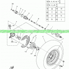 KODIAK 700 EPS (YFM70KPXJG) Переднее колесо