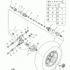 KODIAK 700 EPS (YFM70KPAJS) Переднее колесо