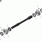 4- Commander MAX 1000R EFI 08- drive shaft - 1000r