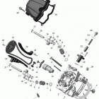 Commander 800R EFI 01- cylinder head, front - 800r efi