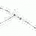 Commander 1000R EFI 08- drive system, rear commander - all models