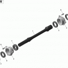 Commander 1000R EFI 08- drive shaft - 1000r