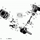 Defender HD10 01- crankshaft, piston and cylinder - hd10
