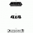 MULE PRO-MX (KAF700AKF) Наклейки