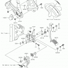 MULE PRO-FXT (KAF820CKF) Brake pedal  /  throttle lever