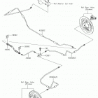MULE SX (KAF400JKF) Задние тормозные трубопроводы