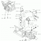MULE PRO-DX (KAF1000EKF) Крепление двигателя