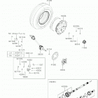 MULE PRO-MX (KAF700CKF) Front hubs  /  brakes