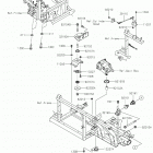 MULE PRO-DXT (KAF1000CKF) Крепление двигателя