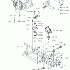 MULE PRO-FX (KAF820EJF) Крепление двигателя