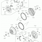 MULE SX (KAF400PKF) Rear hubs  /  brakes
