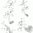 TERYX (KRF800GKFA) Brake pedal  /  throttle lever