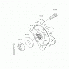 TERYX4 (KRT800GKFA) Front hubs  /  brakes