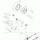 MULE PRO-MX (KAF700AKF) Front hubs  /  brakes