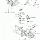 MULE PRO-FXR (KAF820KJF) Крепление двигателя