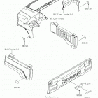 MULE PRO-FXT (KAF820DKF) Отражатели