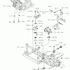MULE PRO-DXT (KAF1000AKF) Крепление двигателя