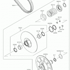 MULE PRO-FX (KAF820EJF) Driven converter  /  drive belt
