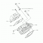 MULE SX (KAF400NJF) Головка цилиндров
