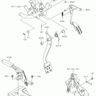 MULE SX Brake pedal  /  throttle lever