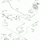 MULE SX (KAF400HJF) Задние тормозные трубопроводы