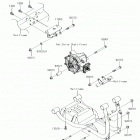 MULE 4010 Trans4x4 (KAF620RJF) Крепление двигателя
