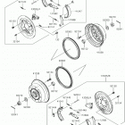 MULE SX (KAF400NJF) Front hubs  /  brakes