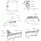 TERYX4 (KRT800GJFA) Decals(white)(ghf)