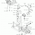 MULE PRO-DXT (KAF1000BJF) Крепление двигателя