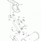 MULE 4000 TRANS (KAF620WJF) Глушитель