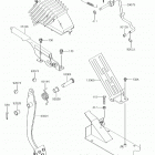 MULE 4010 Trans4x4 (KAF620VJF) Brake pedal  /  throttle lever