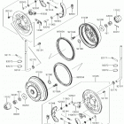 MULE 4010 4x4 (KAF620TJF) Front hubs  /  brakes