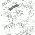MULE PRO-DXT (KAF1000BJF) Детали рамы (зад.)