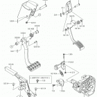 TERYX4 (KRT800HJF) Brake pedal  /  throttle lever