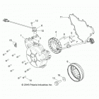 Z18VDE99NK RZR XP 1000 MD Engine, stator and flywheel - z18vde99nk (701197)