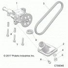 RANGER 1000 PS CREW  (R21T6A99A1/B1) Engine, oil pump - r21t6a99a1  /  b1 (c700046)