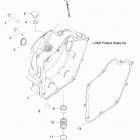 RZR 170 (Z21YAV17B2/B4/N2/N4) Engine, crankcase cover, rh - z21yav17b2  /  b4  /  n2  ...