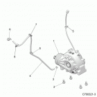 RZR XP TURBO (Z21NAE92AG/BG/AX/BX) Drive train, front gearcase mounting - z21nae92ag  /  bg...