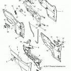 R18RHE99BK/K99BS POLARIS GENERAL 1000 4P PS Body, doors, front - r18rhe99bk  /  kbs (702228)