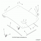 Z18VEL92BK/BR/LK RZR XP TURBO S Body, roof - z18vel92bk  /  br  /  lk (c700377)