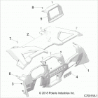 Z19VEL92AK/BK/AR/BR RZR XP TURBO S Body, dash and glovebox - z19vel92ak  /  bk  /  ar  /  b...