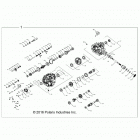 Z18VDE99NK RZR XP 1000 MD Drive train, main gearcase internals - z18vde99nk (70150...