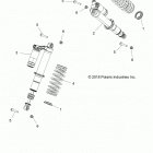 RZR 1000 60 INCH PS (Z20ASE99AH/LH) Suspension, front shock mounting - z20ase99ah  /  lh (70...