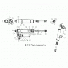 Z18VDE92BB/BM/BS/BU/L92BK RZR XP TURBO Suspension, front shock (from 2  /  12  /  2018) - z18vd...